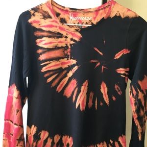 Long sleeve tie dye t shirt